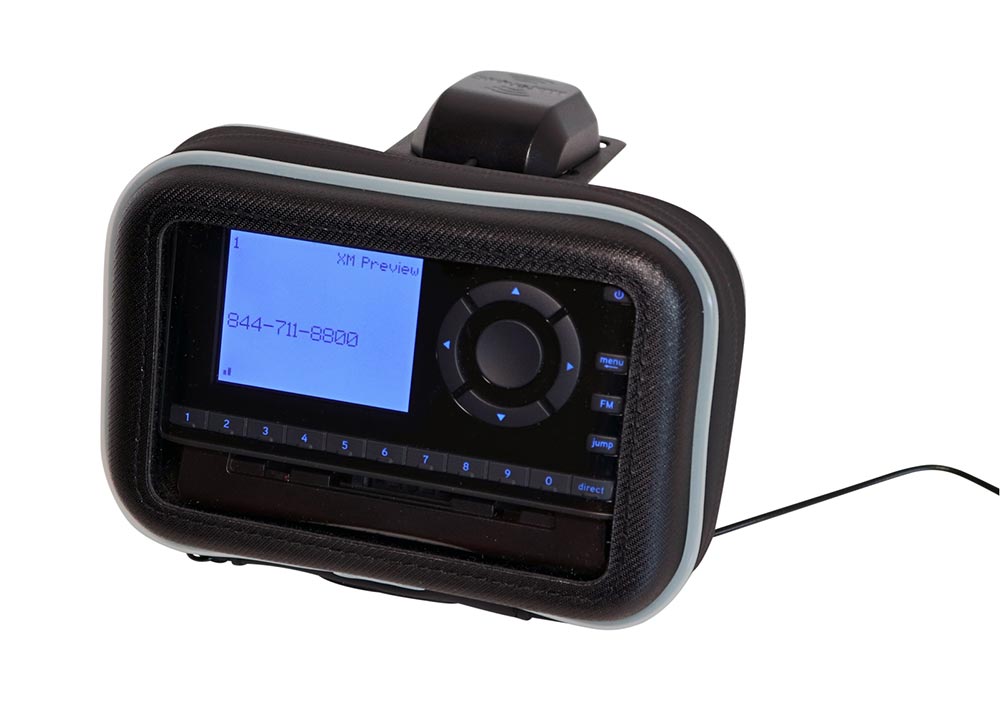 SiriusXM Motorcycle Installation Kit with Protective Case and Compact Design