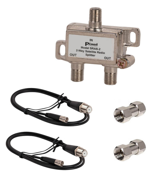 SRAS-2 Non Amplified XM Radio 2-Way  Antenna Splitter Kit