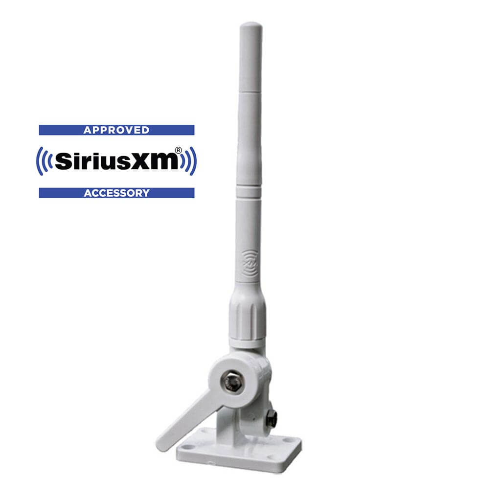 SiriusXM Radio Marine Antenna with Pole Mast and Ratchet Mount